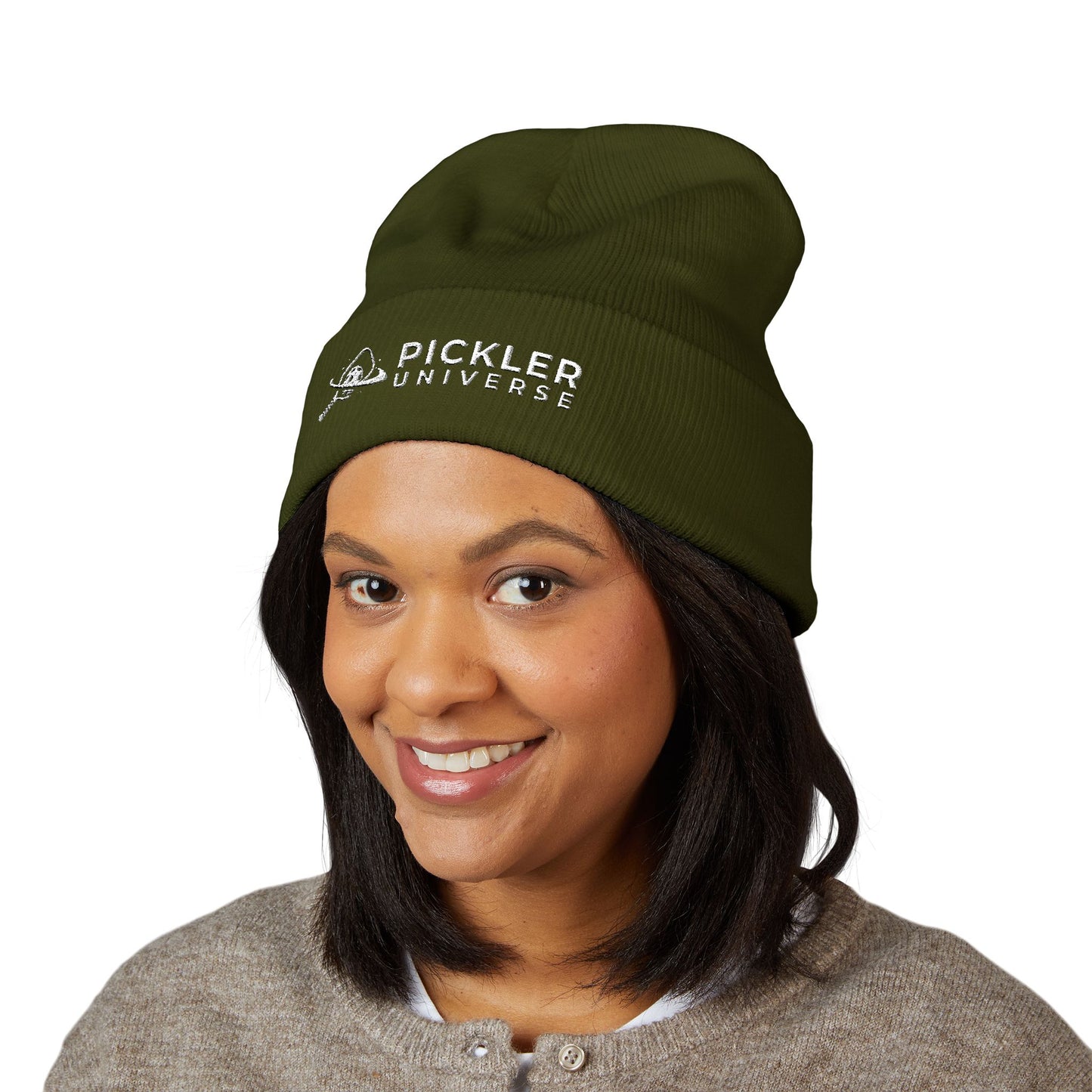Pickler Universe Embroidered Cuffed Beanie
