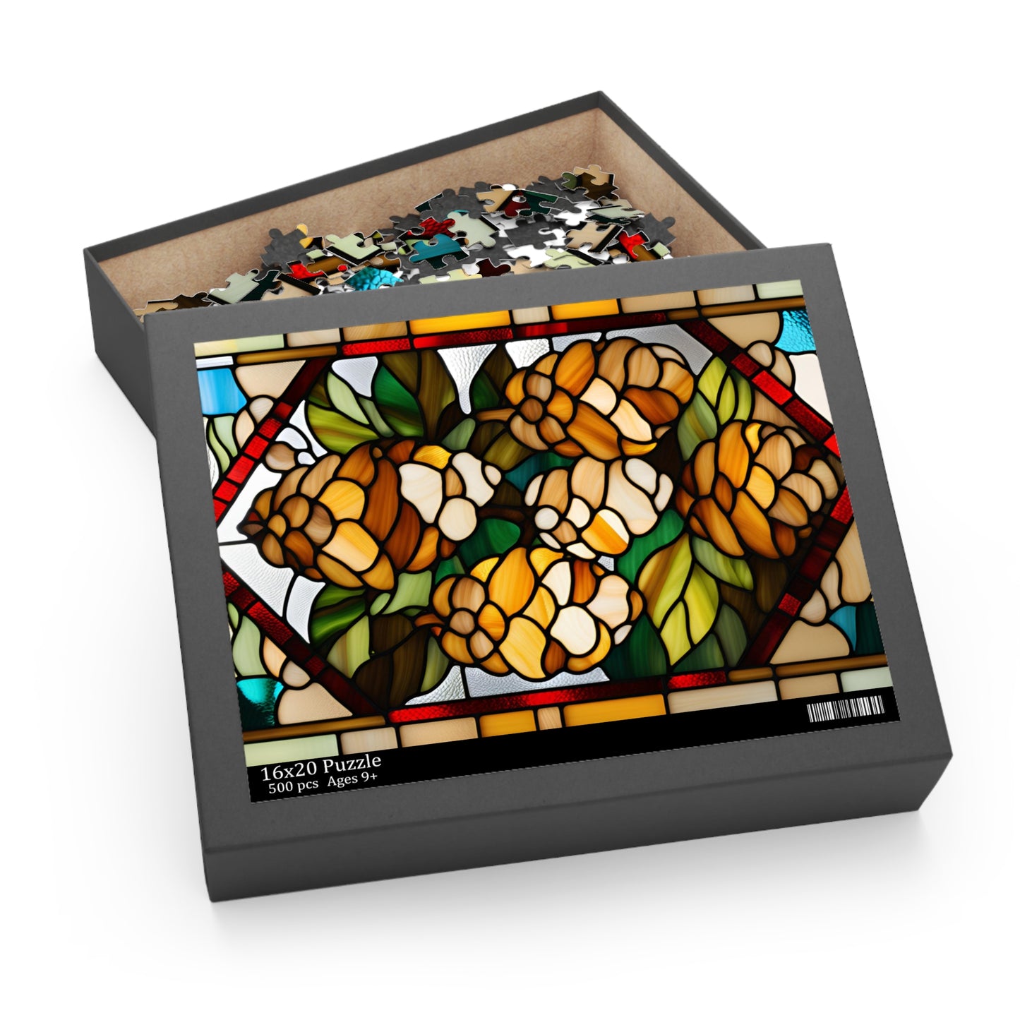 Stained Glass Pinecone Puzzle (120, 252, 500-Piece)