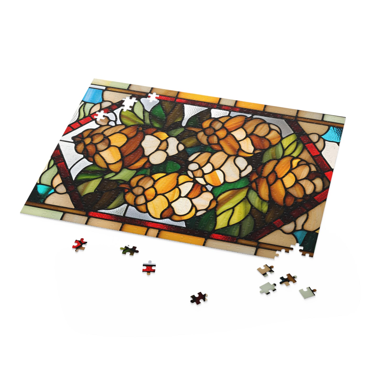 Stained Glass Pinecone Puzzle (120, 252, 500-Piece)