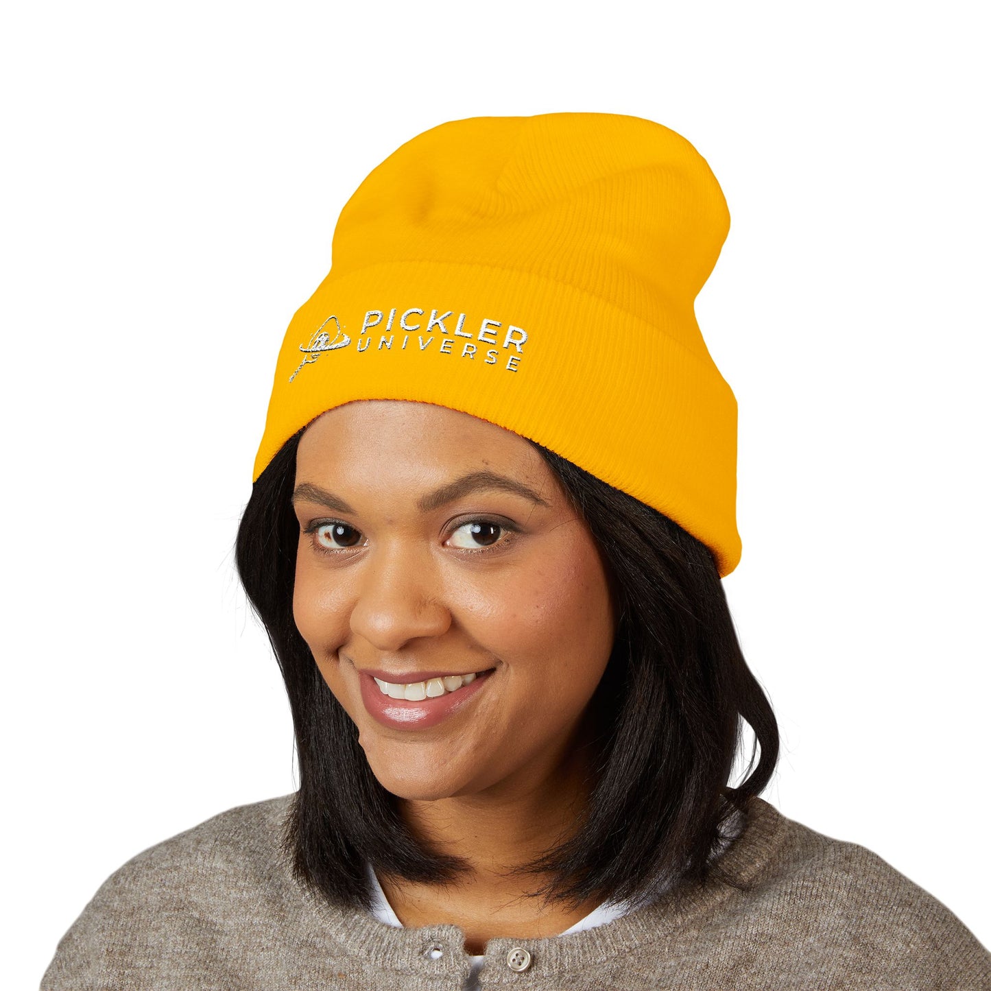 Pickler Universe Embroidered Cuffed Beanie