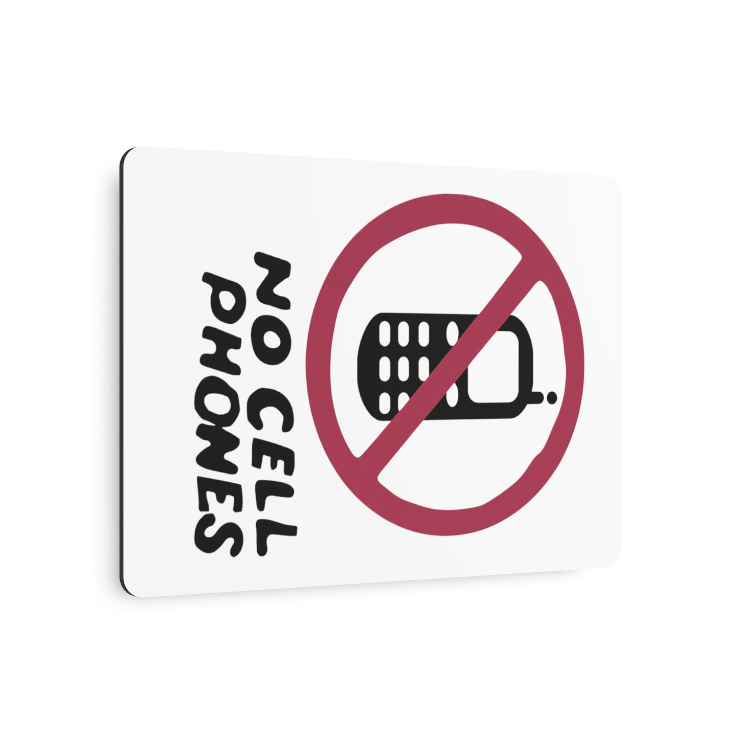 No Cell Phones - GG - Metal Art Sign