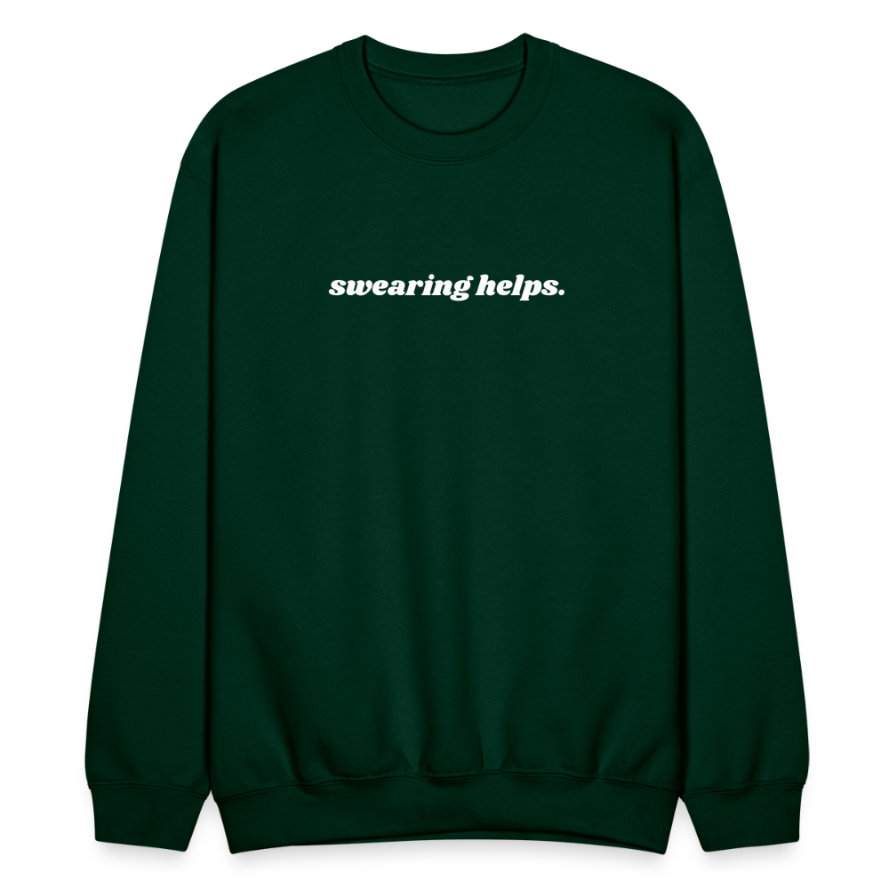 Swearing Helps - Crewneck Sweatshirt - forest green