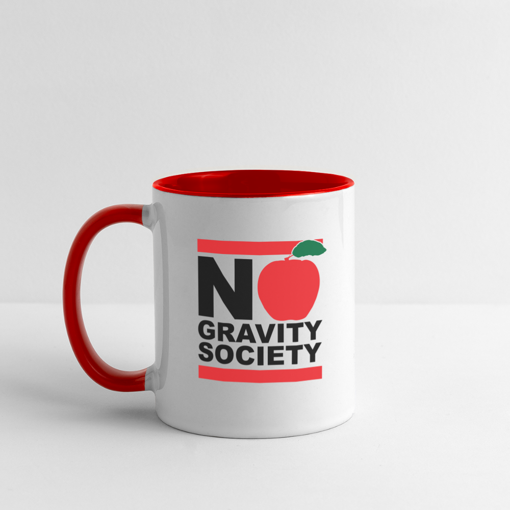 No Gravity Society - Contrast Coffee Mug - white/red