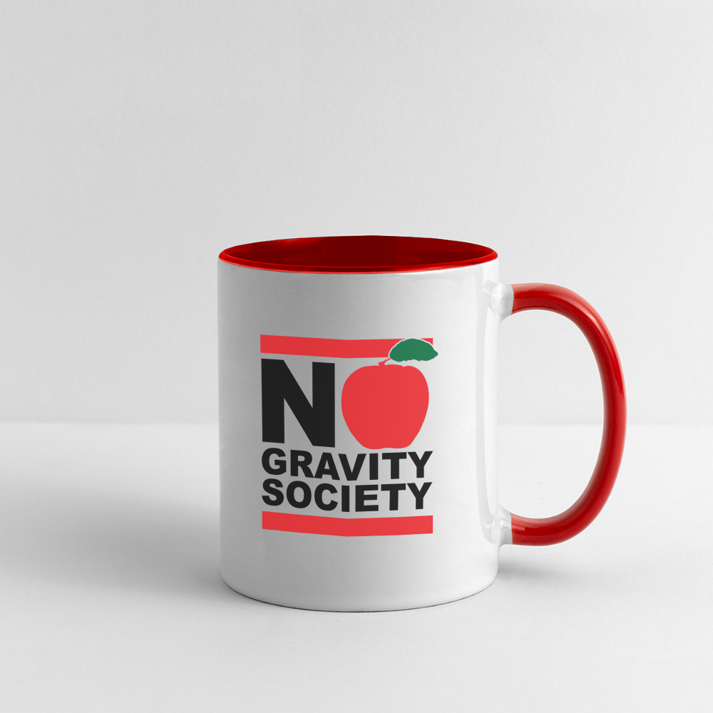 No Gravity Society - Contrast Coffee Mug - white/red
