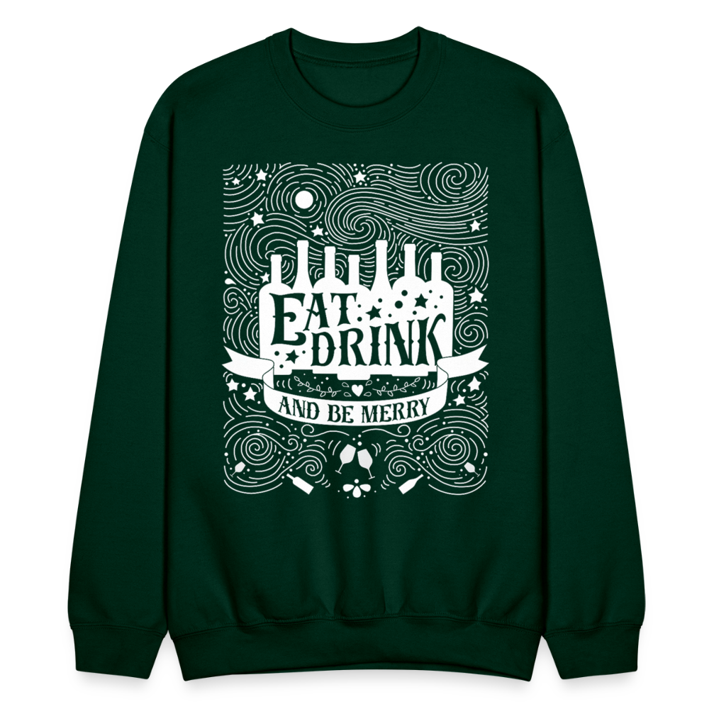 Eat.Drink.BeMerry - Crewneck Sweatshirt - forest green