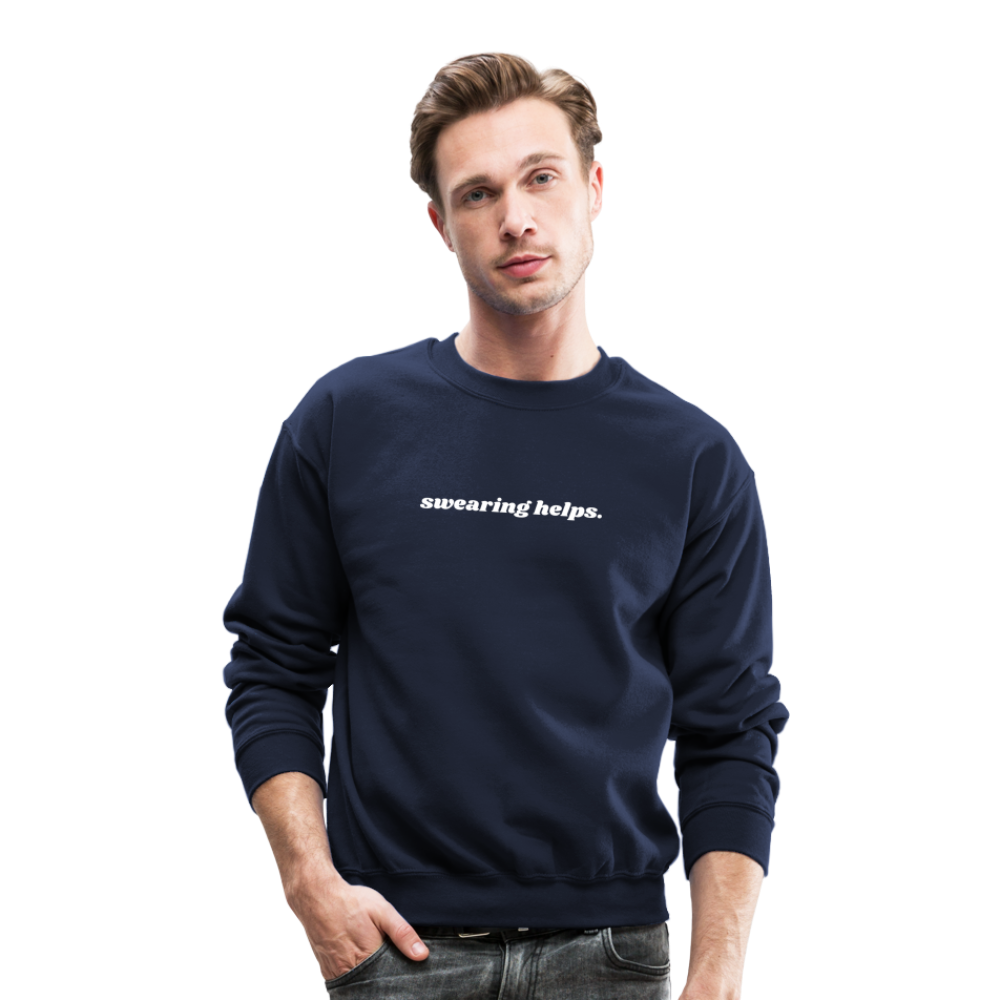 Swearing Helps - Crewneck Sweatshirt - navy