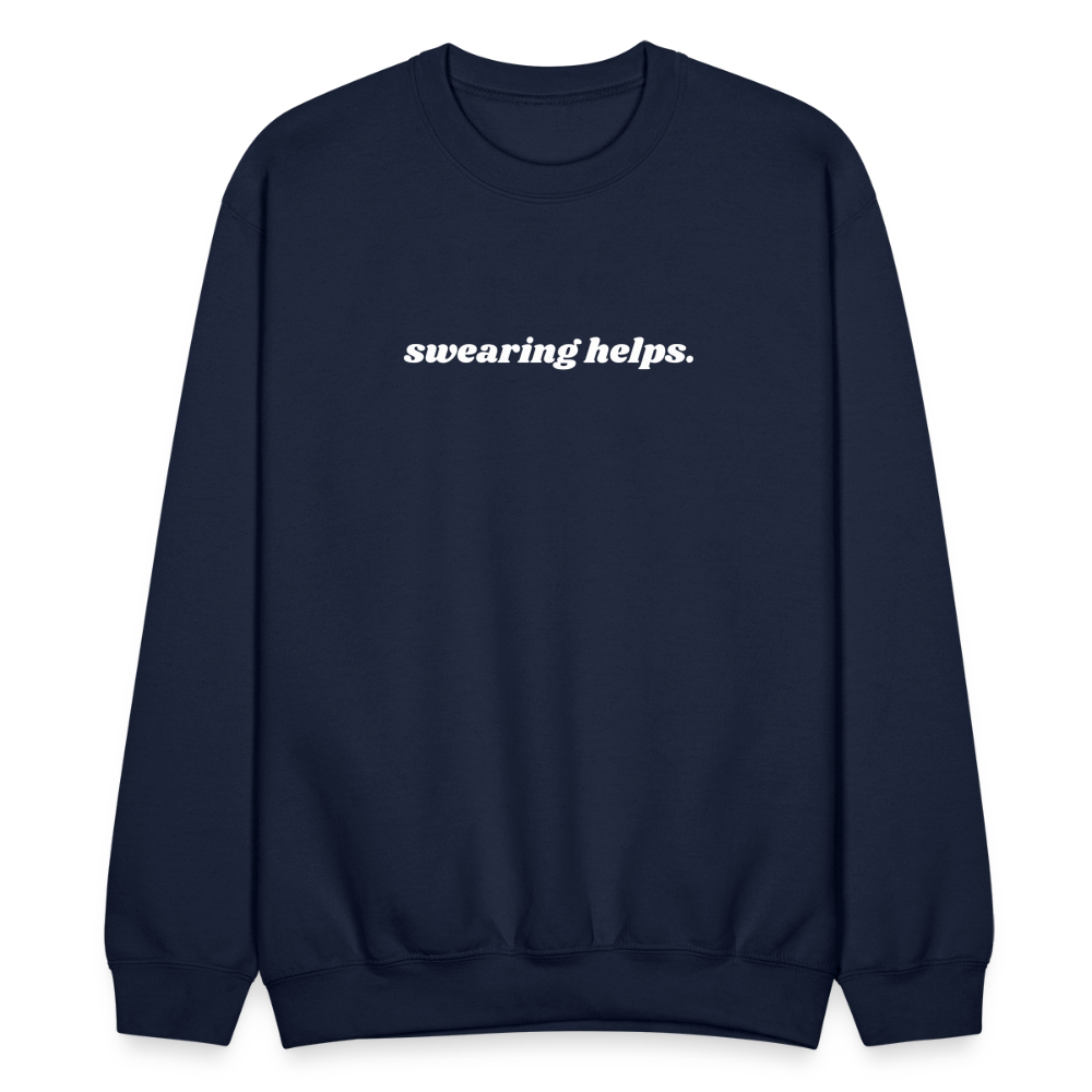 Swearing Helps - Crewneck Sweatshirt - navy