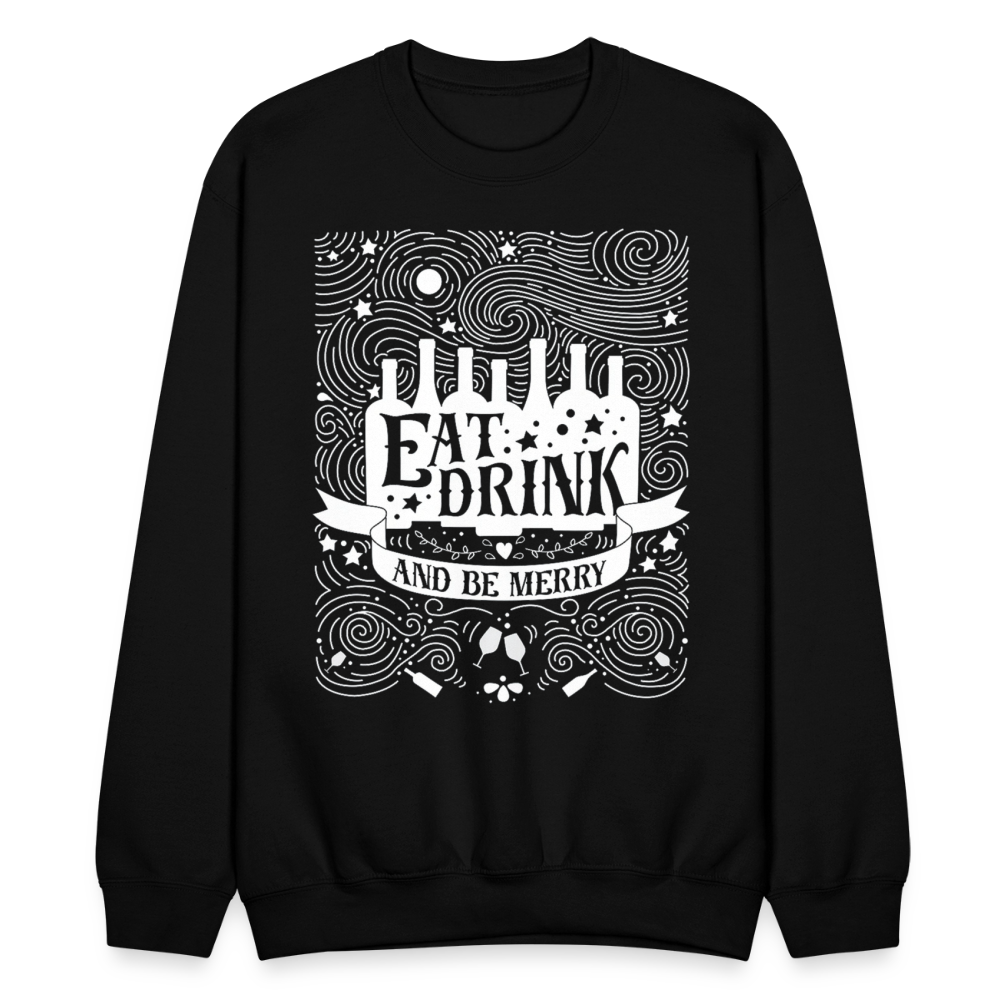 Eat.Drink.BeMerry - Crewneck Sweatshirt - black