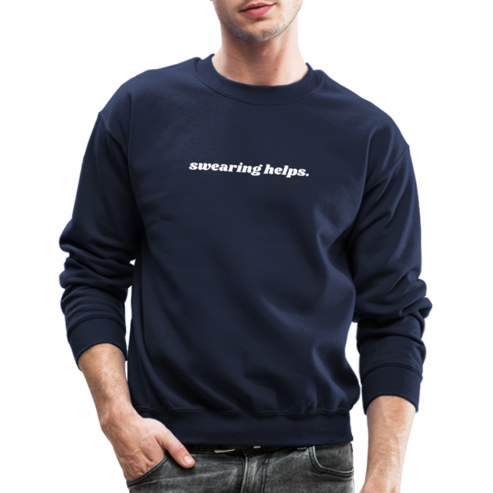 Swearing Helps - Crewneck Sweatshirt - navy