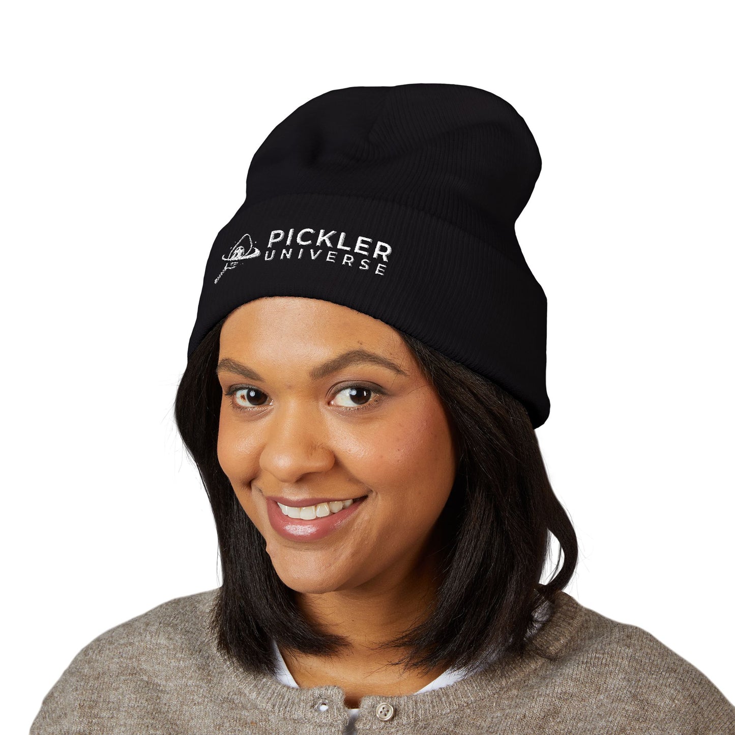 Pickler Universe Embroidered Cuffed Beanie