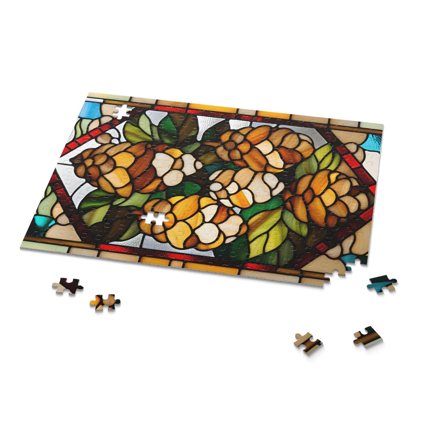 Stained Glass Pinecone Puzzle (120, 252, 500-Piece)