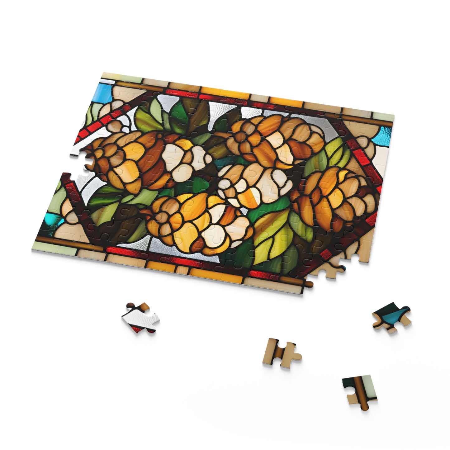 Stained Glass Pinecone Puzzle (120, 252, 500-Piece)