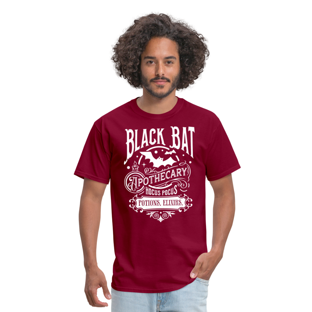 Black Bat Apothecary - Unisex Classic T-Shirt - burgundy