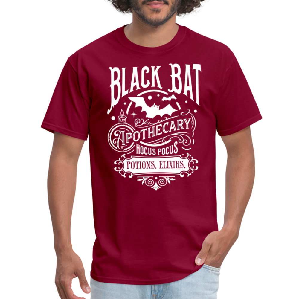 Black Bat Apothecary - Unisex Classic T-Shirt - burgundy