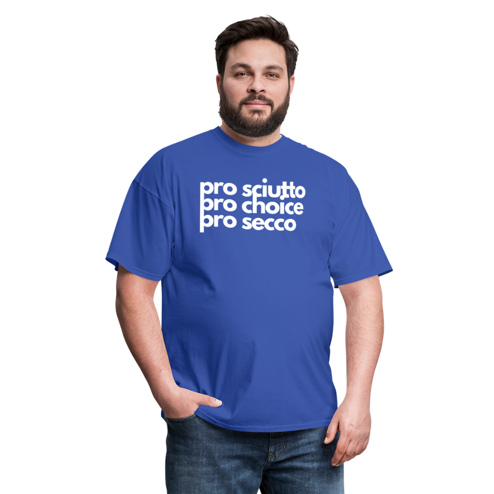 "pro sciutto - pro choice - pro secco" Classic T-Shirt - royal blue