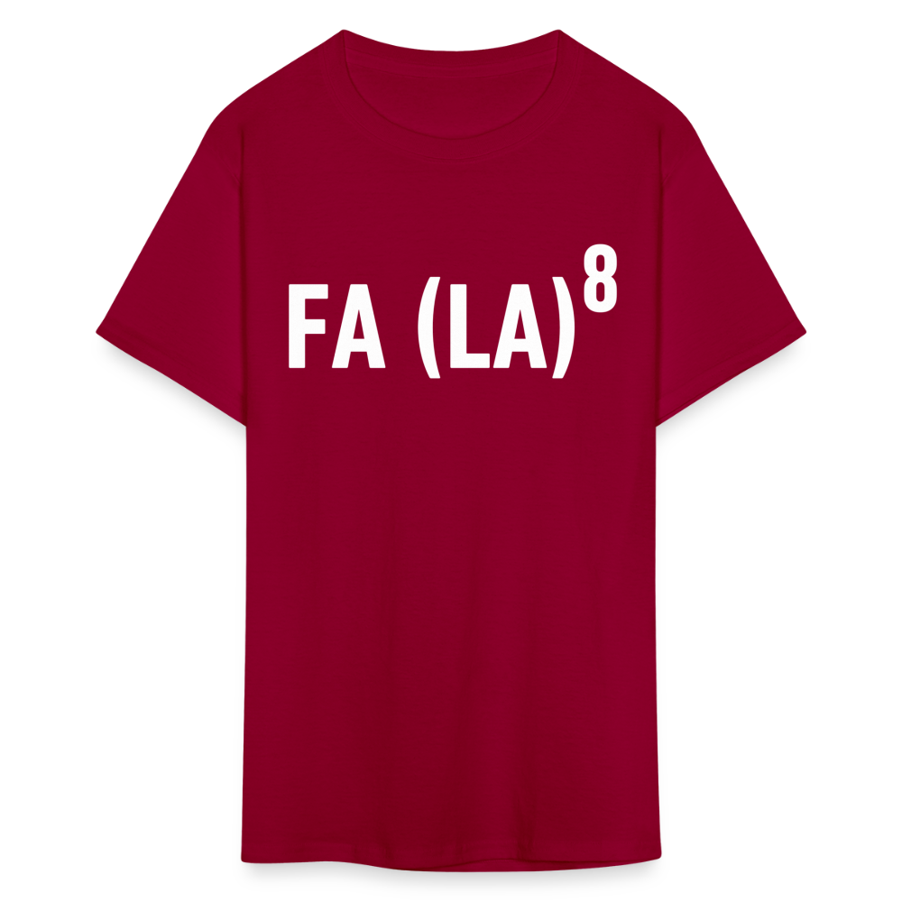 FA (LA)8 T-Shirt - dark red