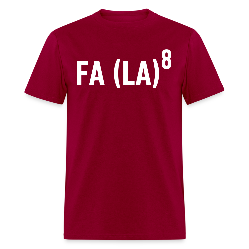FA (LA)8 T-Shirt - dark red