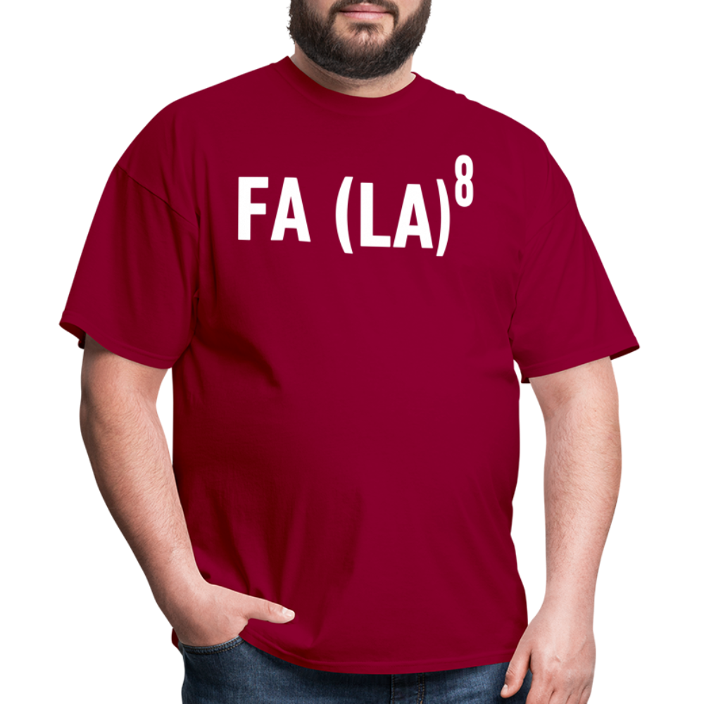 FA (LA)8 T-Shirt - dark red