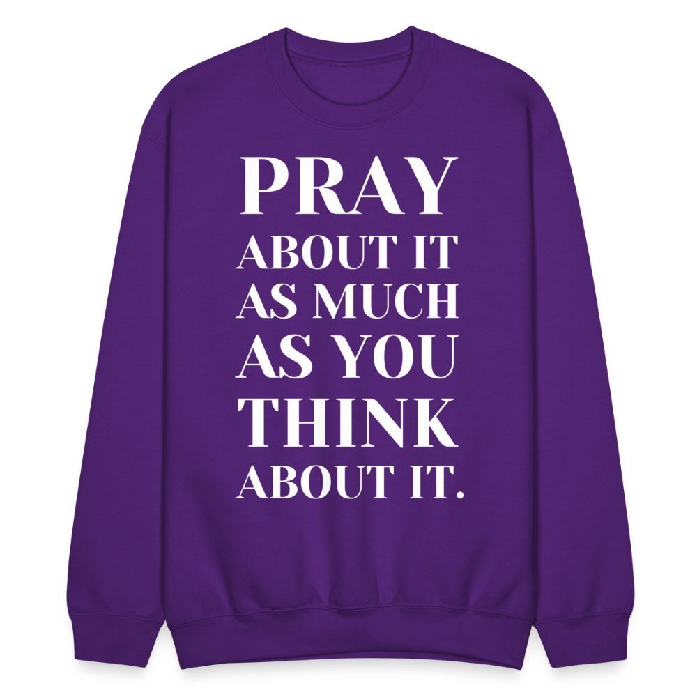 Pray About It - Crewneck Sweatshirt - purple