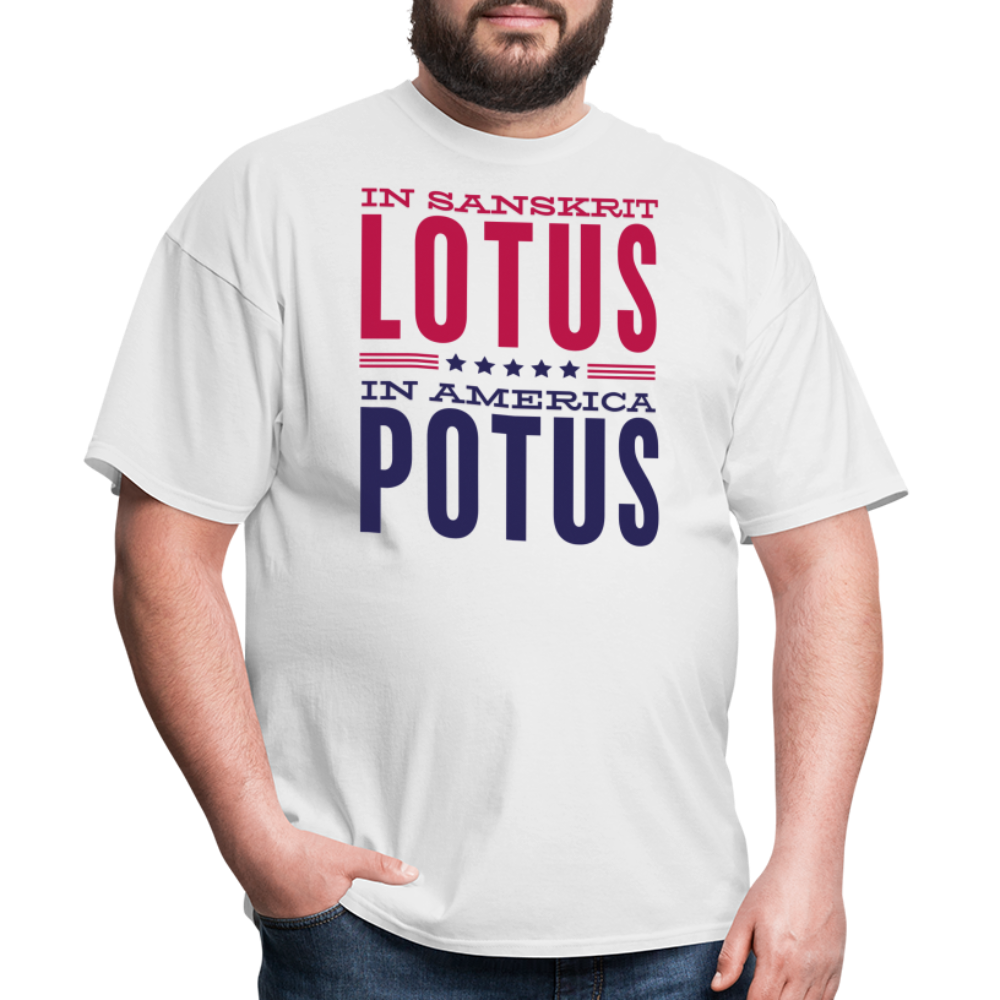 LOTUS POTUS V2 - Unisex Classic T-Shirt - white