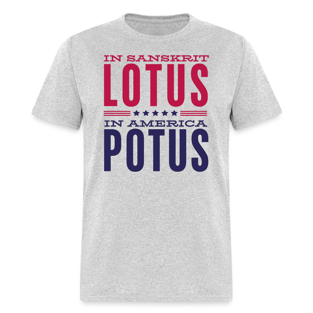 LOTUS POTUS V2 - Unisex Classic T-Shirt - heather gray