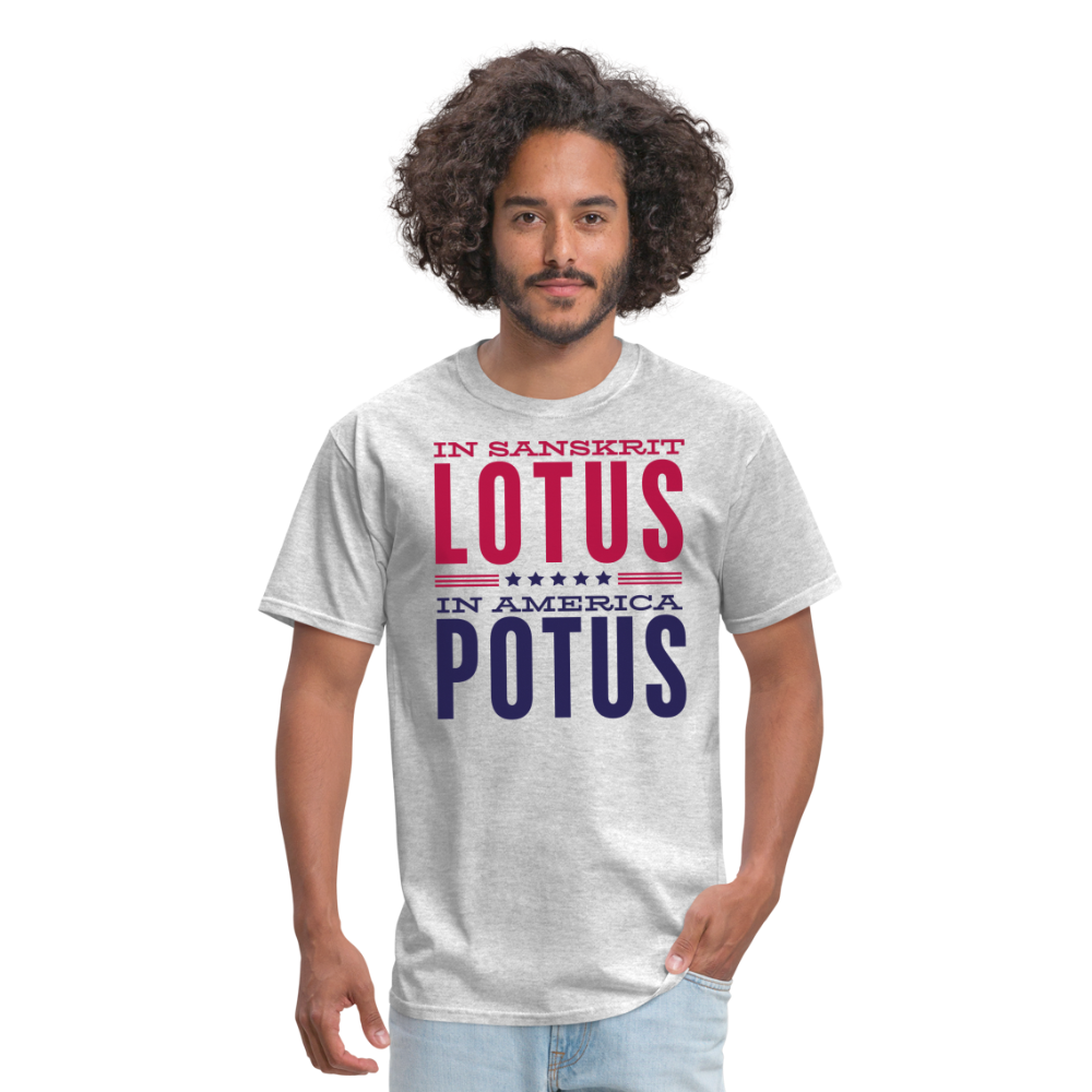 LOTUS POTUS V2 - Unisex Classic T-Shirt - heather gray