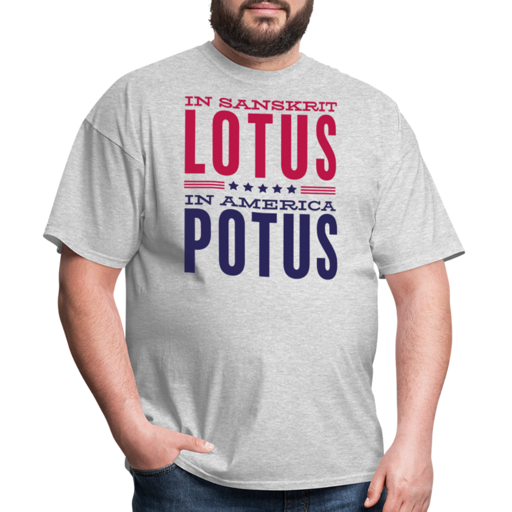 LOTUS POTUS V2 - Unisex Classic T-Shirt - heather gray