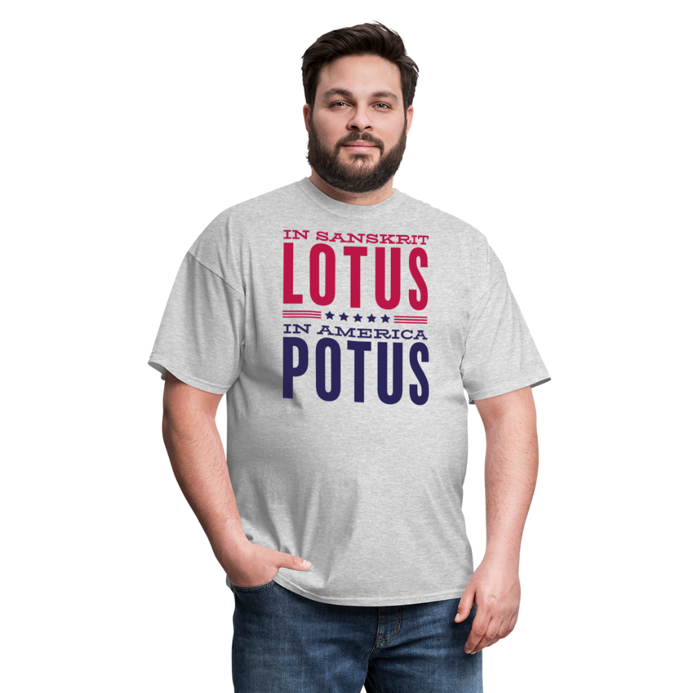 LOTUS POTUS V2 - Unisex Classic T-Shirt - heather gray