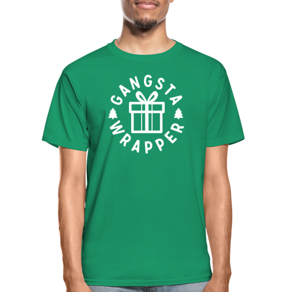 Gangsta Wrapper Adult Tagless T-Shirt - kelly green