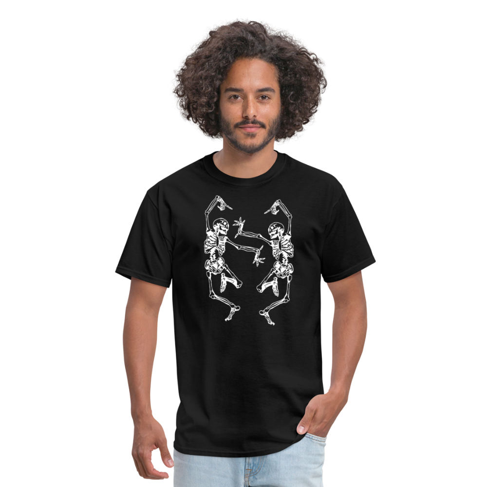 Unisex Dancing Bones Classic T-Shirt - black