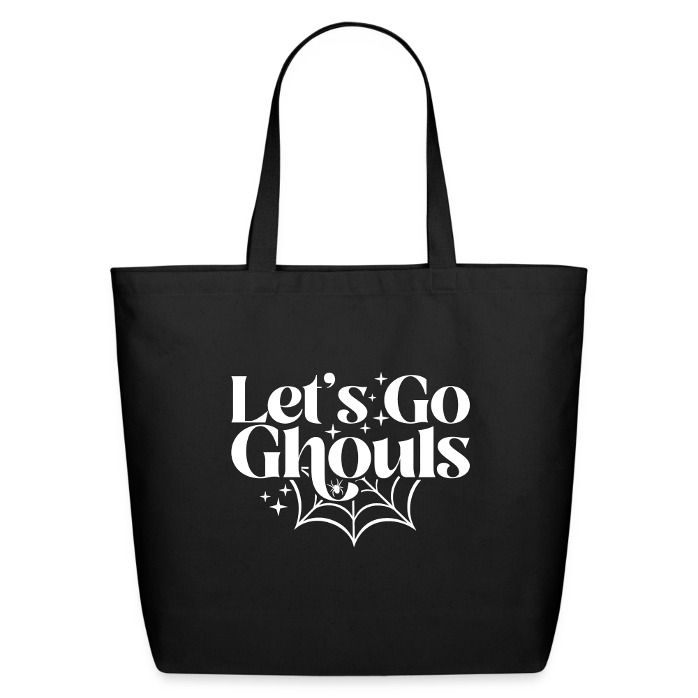 Let's Go Ghouls Eco-Friendly Cotton Tote - black