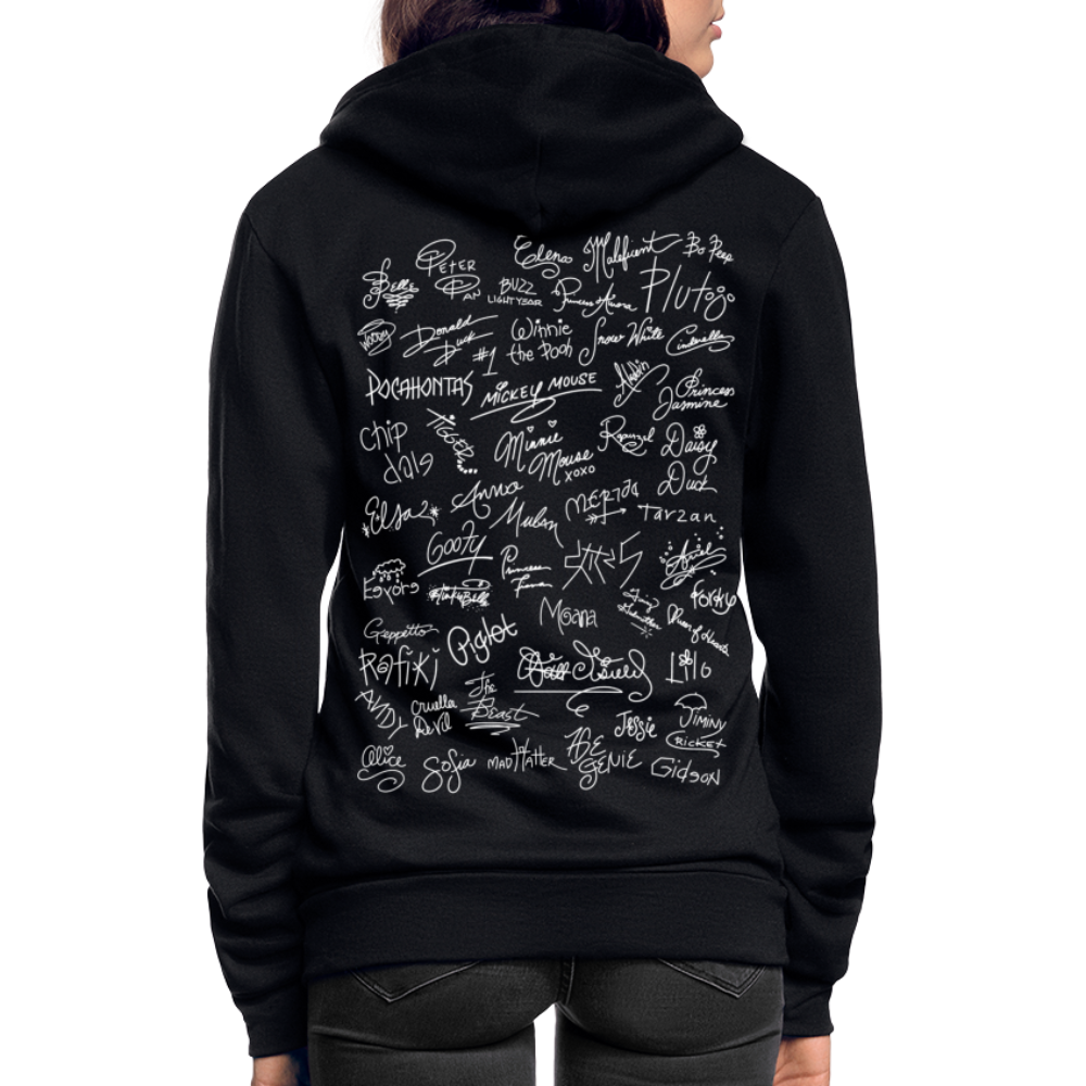 Mouse Crew Fleece Zip Hoodie - black