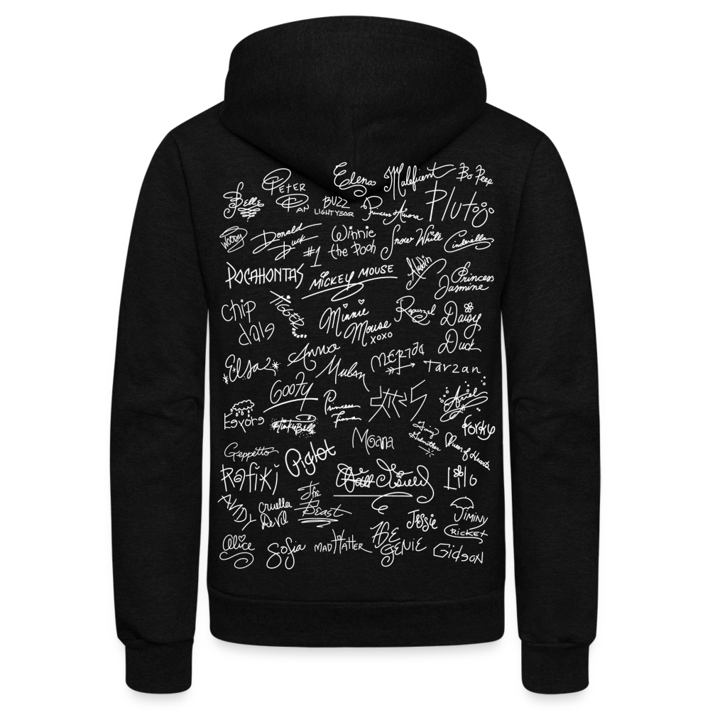 Mouse Crew Fleece Zip Hoodie - black