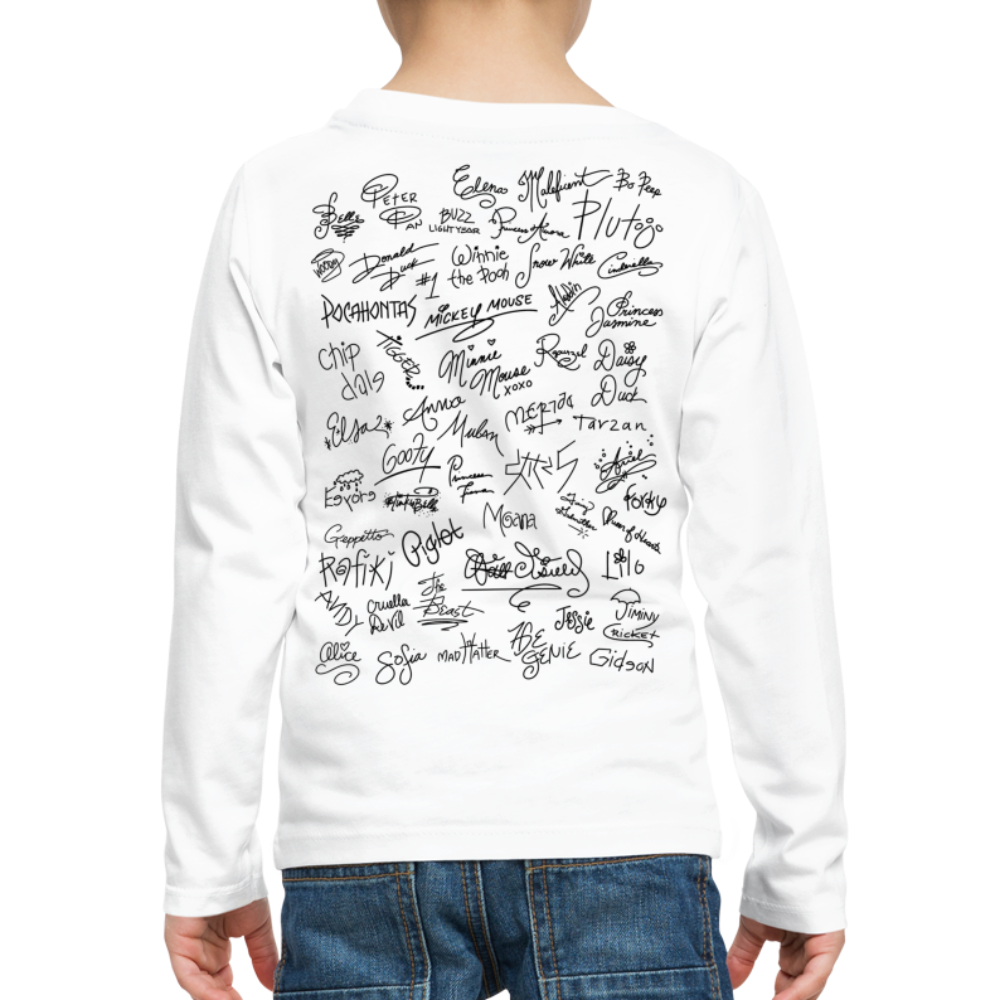 Mouse Crew Kids' Premium Long Sleeve T-Shirt - white