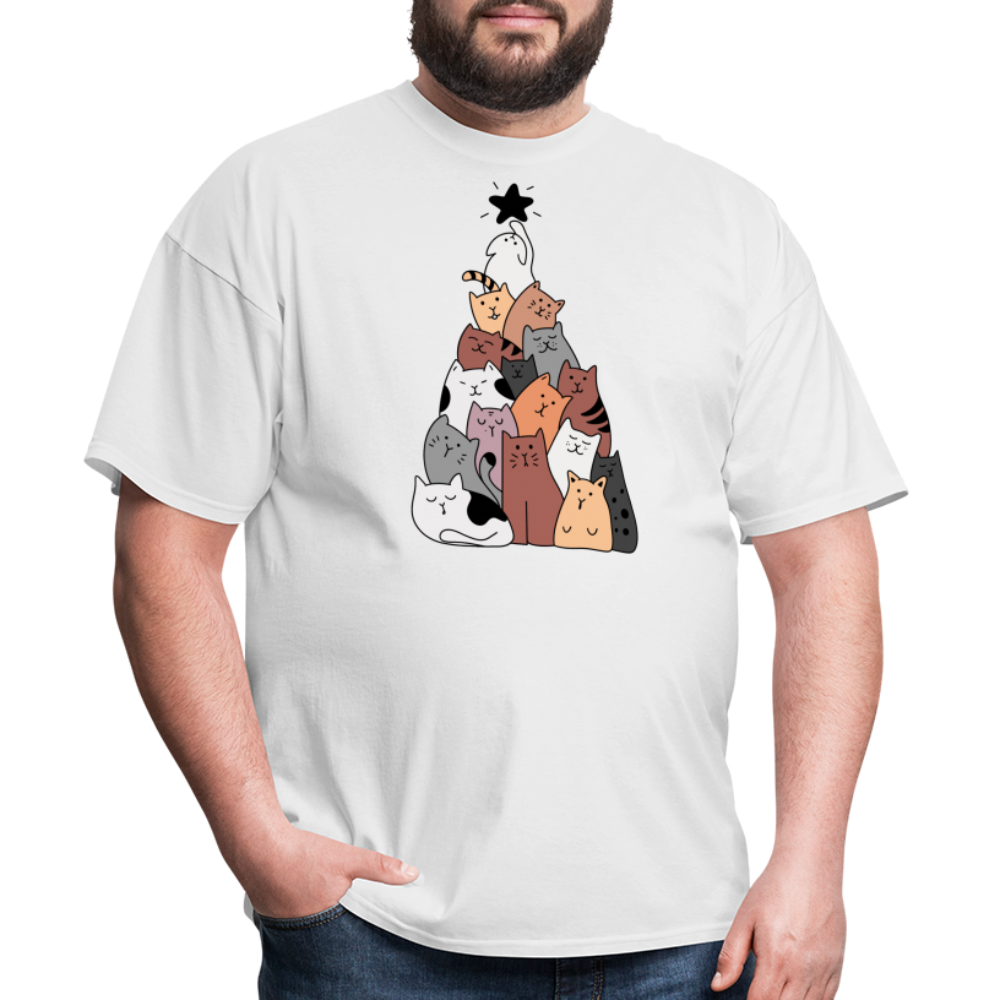 Holiday Cat Tree Classic T-Shirt - white