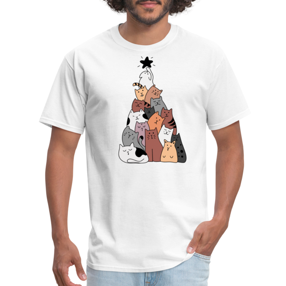 Holiday Cat Tree Classic T-Shirt - white