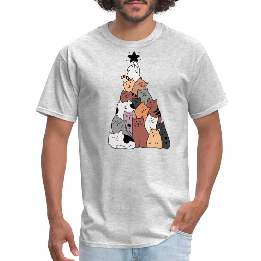 Holiday Cat Tree Classic T-Shirt - heather gray