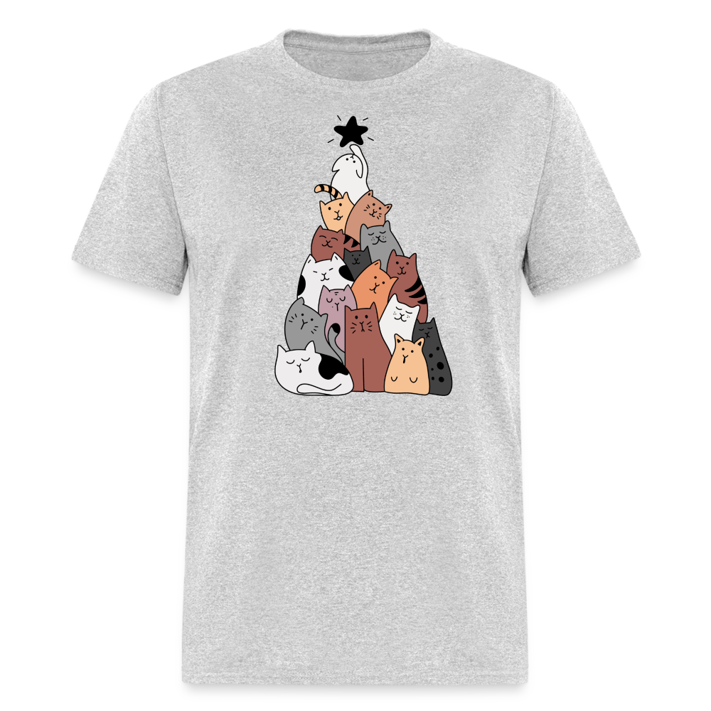 Holiday Cat Tree Classic T-Shirt - heather gray