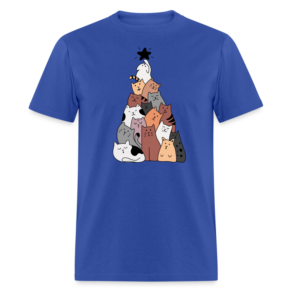 Holiday Cat Tree Classic T-Shirt - royal blue