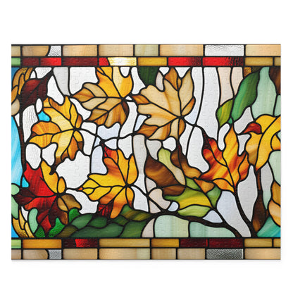 Stained Glass Leaf Puzzle (120, 252, 500-Piece)