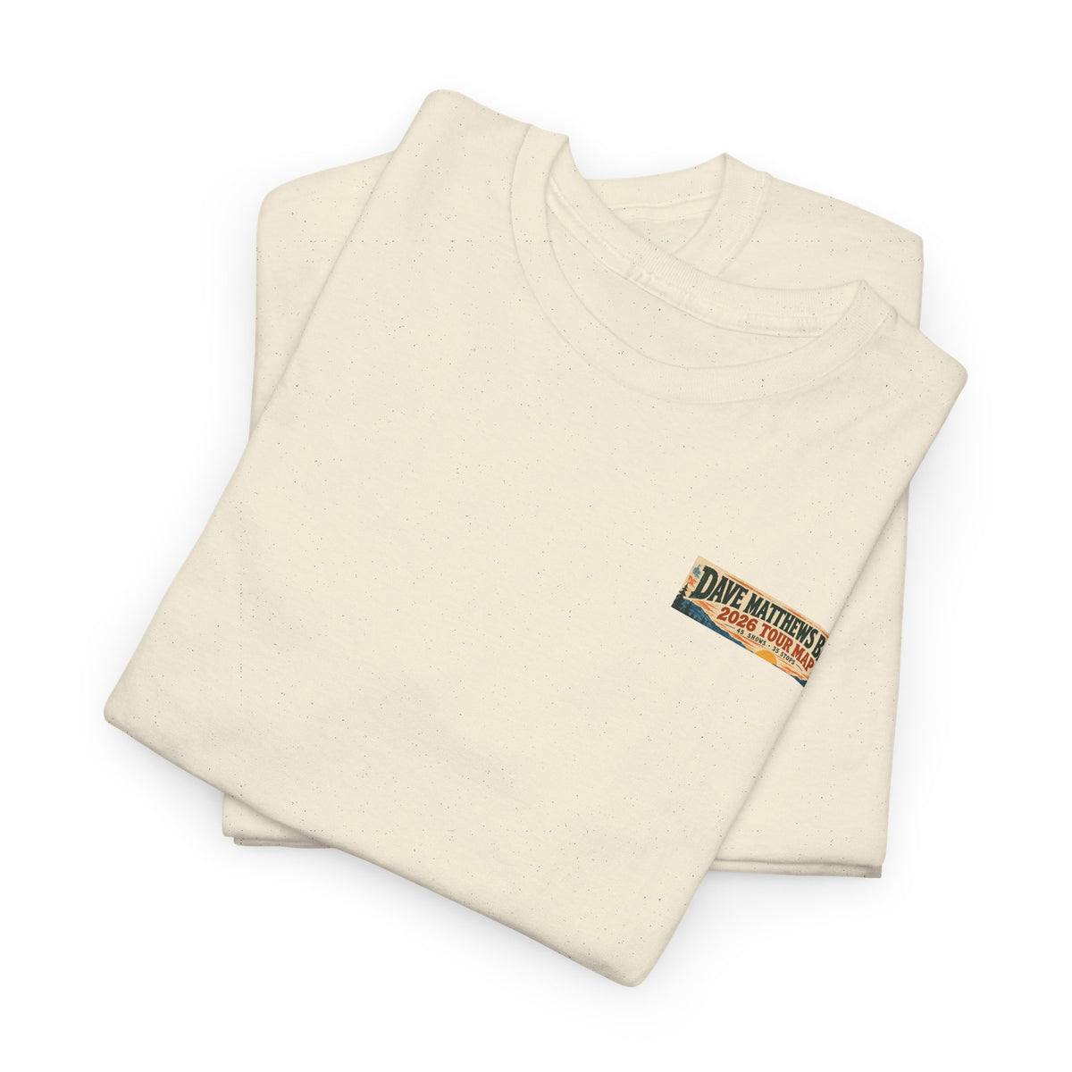 Dave Matthews Band 2026 Tour Map T-Shirt — Concert Tee with US Tour Dates
