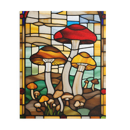 Stained Glass Mushroom Puzzle (120, 252, 500-Piece)