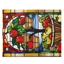 Load image into Gallery viewer, Stained Glass Apple Picking Puzzle (120, 252, 500-Piece)
