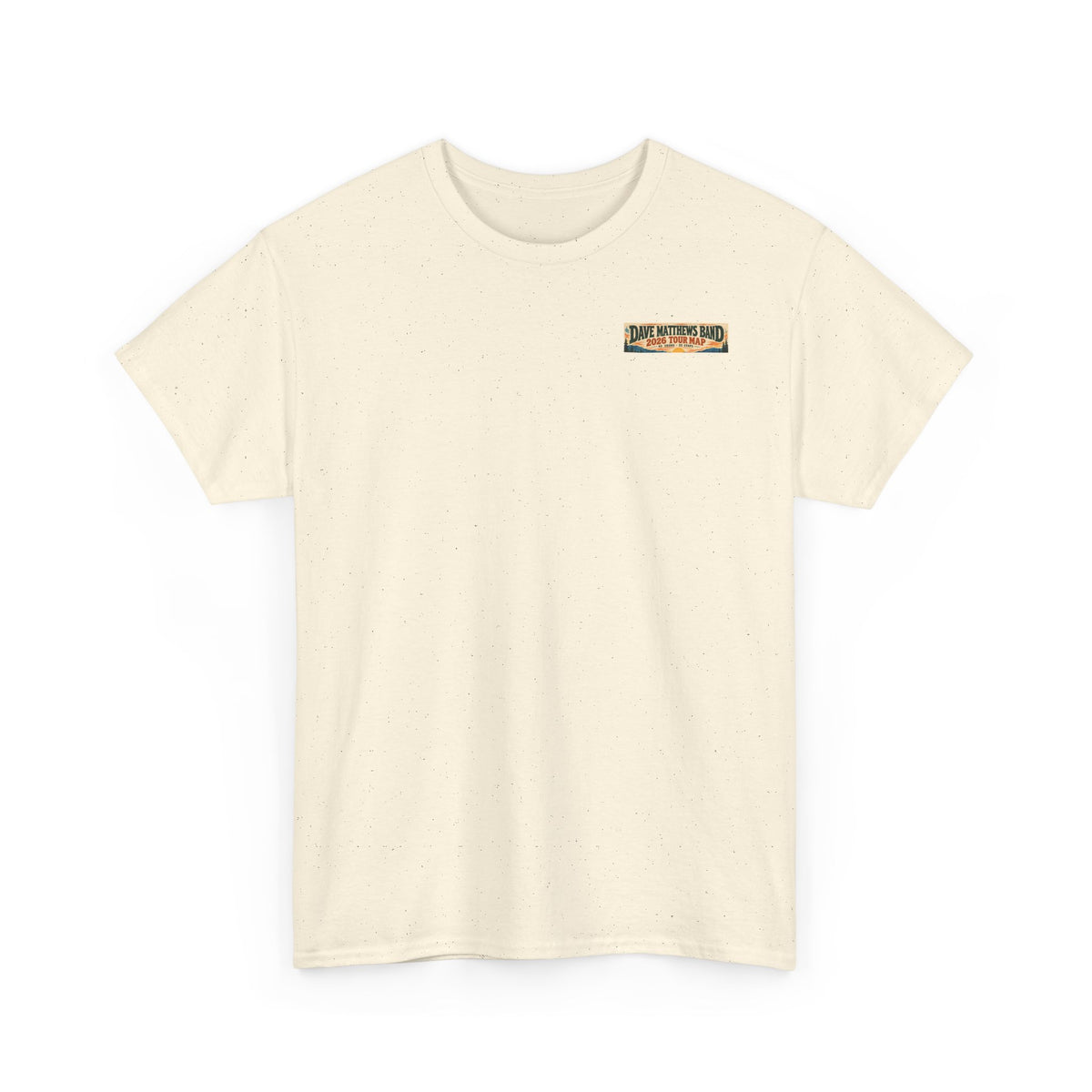 Dave Matthews Band 2026 Tour Map T-Shirt — Concert Tee with US Tour Dates