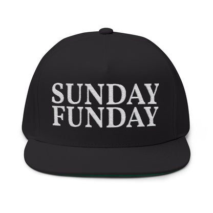 Sunday Funday - Embroidered Flat Bill Hat