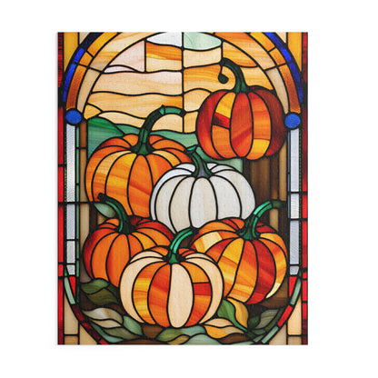 Stained Glass Pumpkin Puzzle (120, 252, 500-Piece)