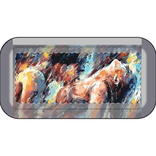 Abstract Pencil Case — Colorful Equestrian Print