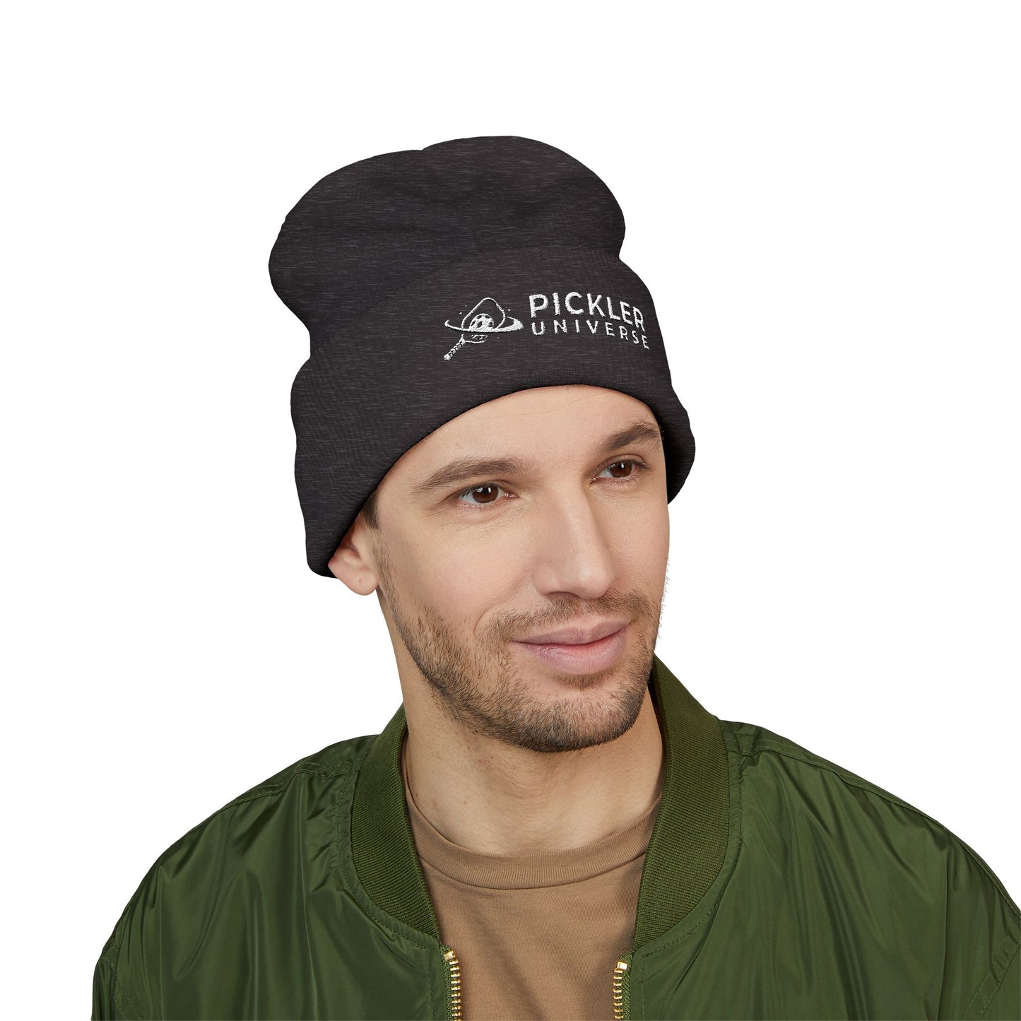 Pickler Universe Embroidered Cuffed Beanie