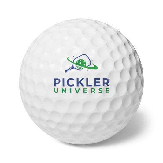 Pickler Universe Golf Balls, 6-Piece Set, Fun Novelty Gift, Perfect for Golf Lovers, Sports Celebrations, Birthday Gift, Golf Accessories
