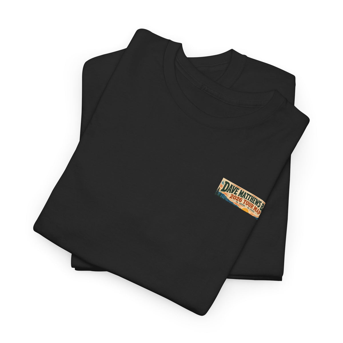 Dave Matthews Band 2026 Tour Map T-Shirt — Concert Tee with US Tour Dates